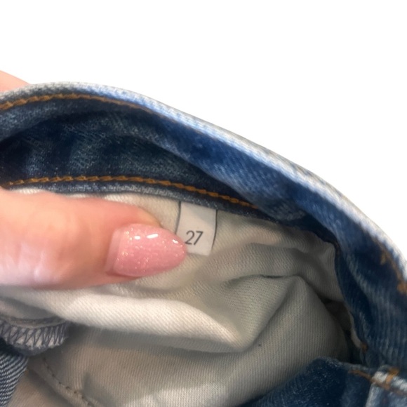 Boyish High Waisted Rigid Skinny Jeans with Distressed Details Size 27 - Picture 6 of 8